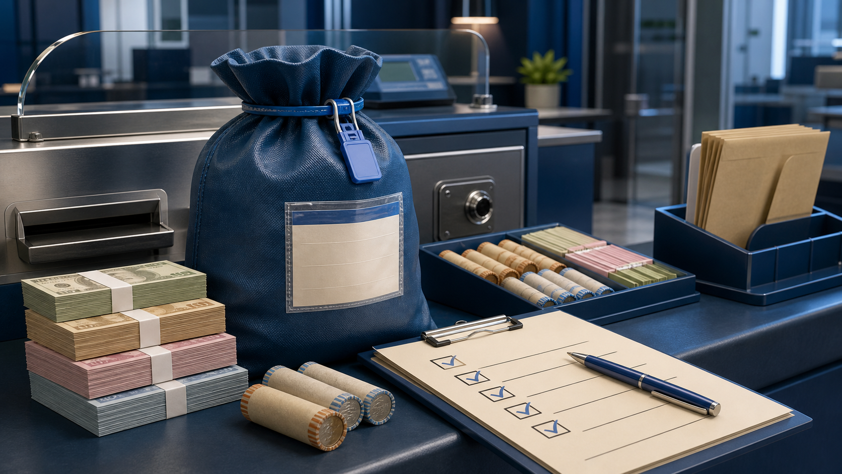 How to prepare a business bank deposit